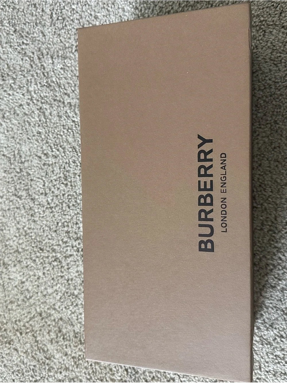 Burberry Men’s Black Slides with Beige Vintage Check Strap